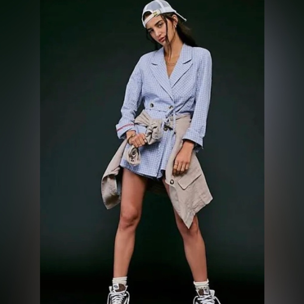 NWOT Free People Sweet And Salty Double-Breasted Romper